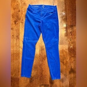 LOFT Royal Blue Curvy Super Skinny Corduroy Pants